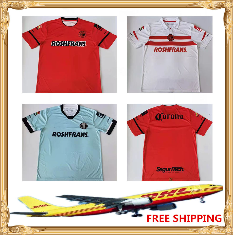 

DHL free 2021 2022 Deportivo Toluca America soccer jersey MX Club Tijuana Pachuca Atlas Necaxa 21 22 Day of the Dea special Día de Muertos Mexico, Red