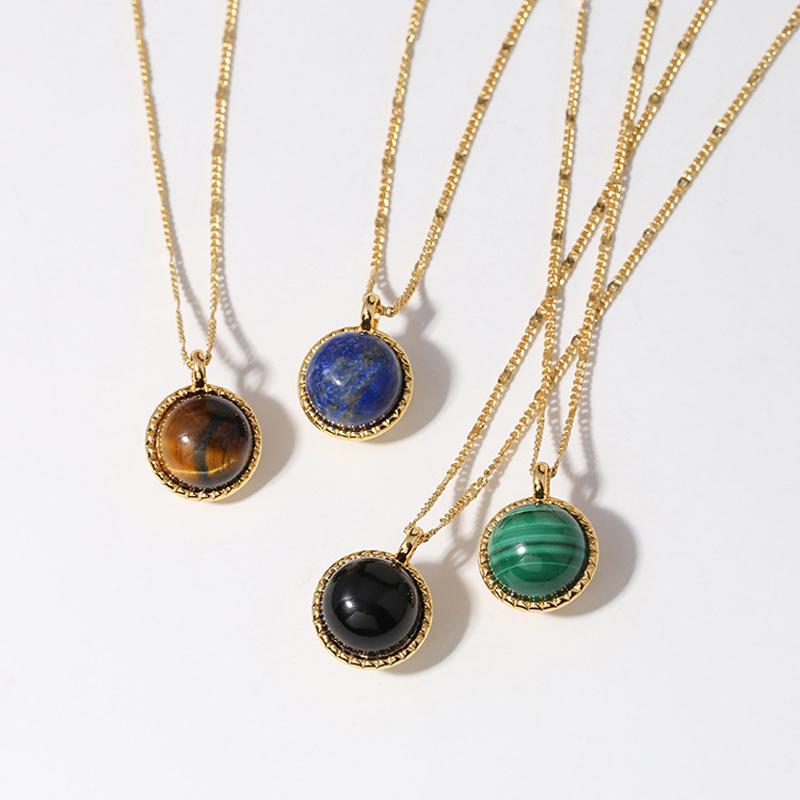 

Natural Stone Pendant Necklace Charm Jewellery Necklaces