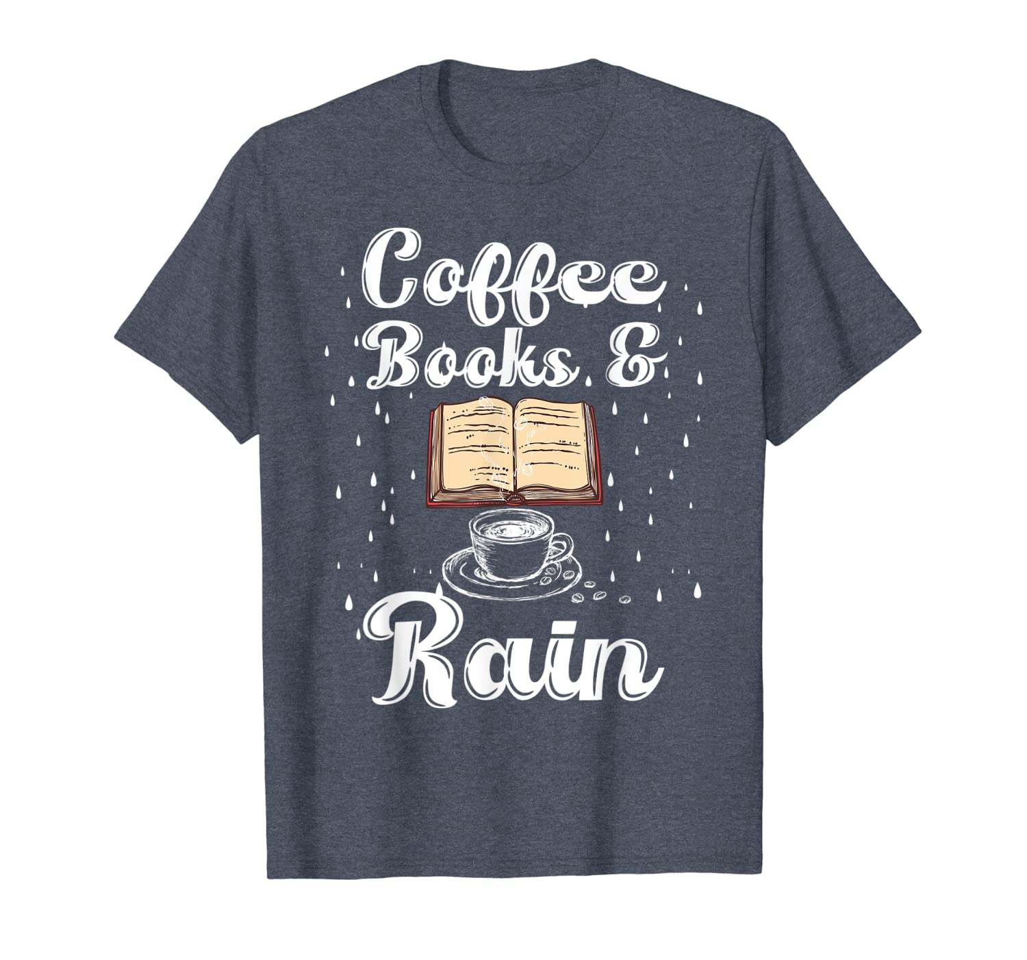 

coffee books rain shirts book lovers gifts book cafe shirt, White;black