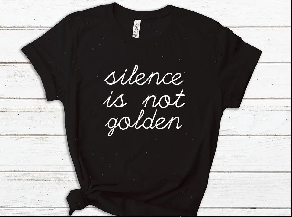 

silence is not golden womens t shirt print cotton casual funny yong girl tee hipster ship s 322, White