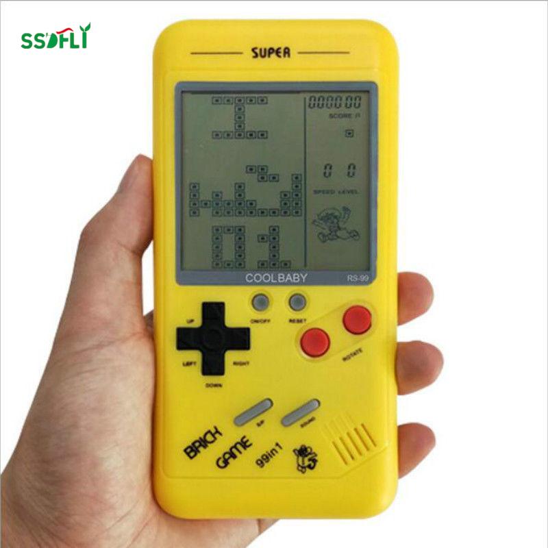 

Portable Game Players Ssdfly Small Handheld Console For Children Students Classic Nostalgia Puzzle Built-in Variety Of Games Tetris
