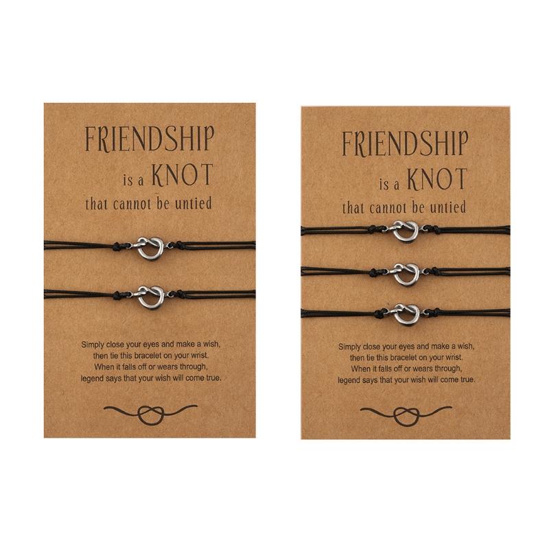 

Link, Chain Friendship Card Bracelets Distance Relationship Bracelet Christmas Wedding Birthday Gift For Friends Couple Sister