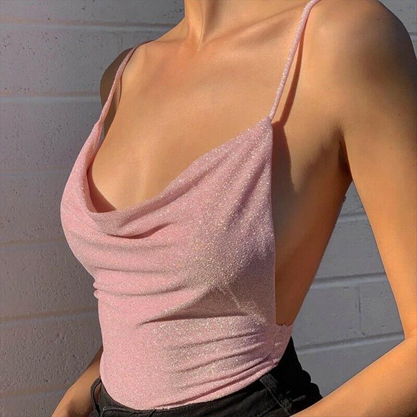 

silk v neck women jumpsuits slinky back slim metal bodysuits solid camisole backless adjust sling body tanks bodycone romper, Black;white