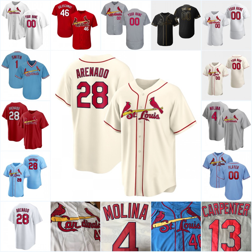 

28 Nolan Arenado St. Louis Jersey Paul Goldschmidt Ozzie Smith Matt Carpenter Harrison Bader Dexter Fowler Yadier Molina Bob Gibson DeJong Jack Flaherty Baseball, Coolbase cream