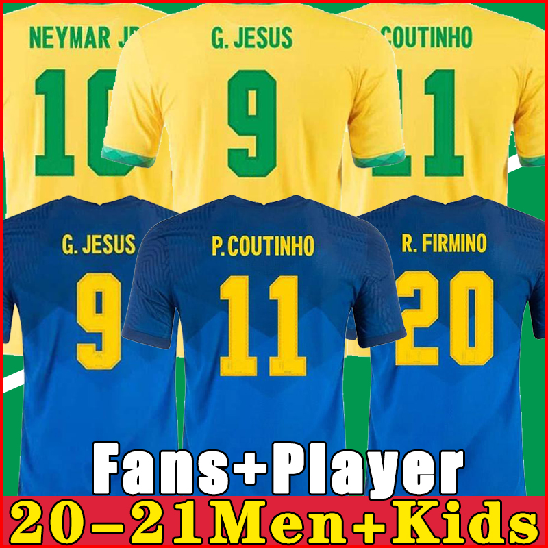 

2021 Camiseta de futbol PAQUETA NERES COUTINHO bRAZILS football shirt FIRMINO JESUS soccer jersey MARCELO PELE brasil 20 21 maillot de foot, Men home