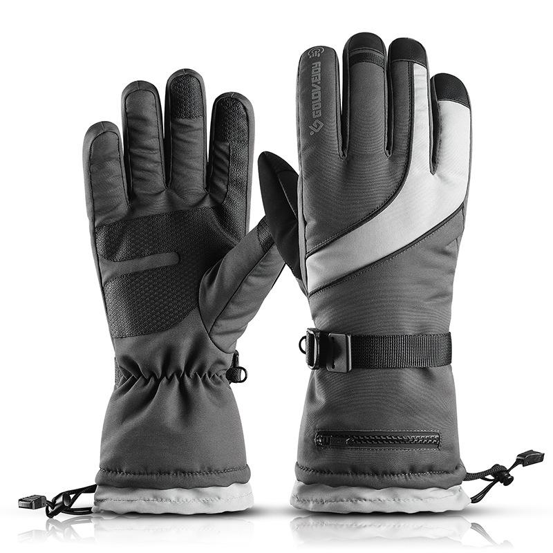 

Ski Gloves Men Women Winter Outdoor Warm Windproof Waterproof Skiing Snowboard Touch Screen Adjustable Cycling