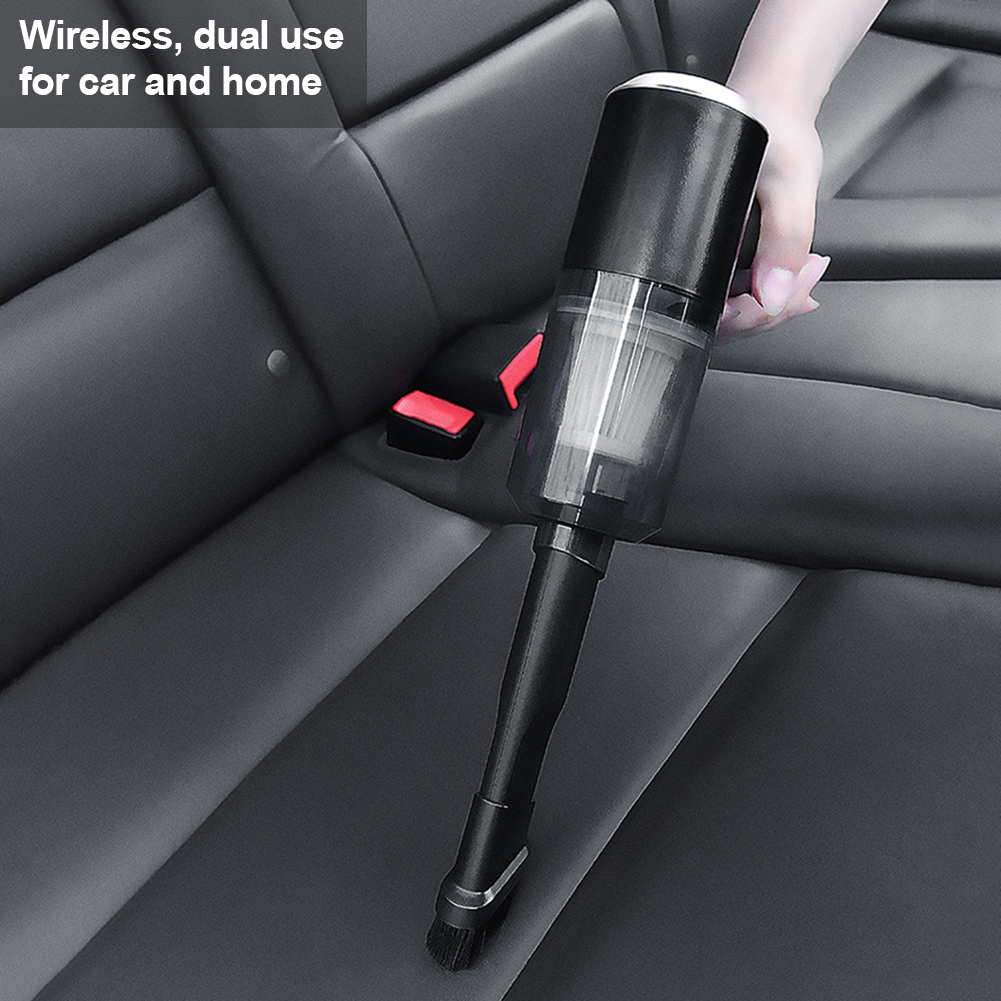 

CleanDrive 120W Handheld Car Vacuum - USB Rechargeable, Easy-to-Clean, for Car Interiors, Desks, Keyboards & Drawers.