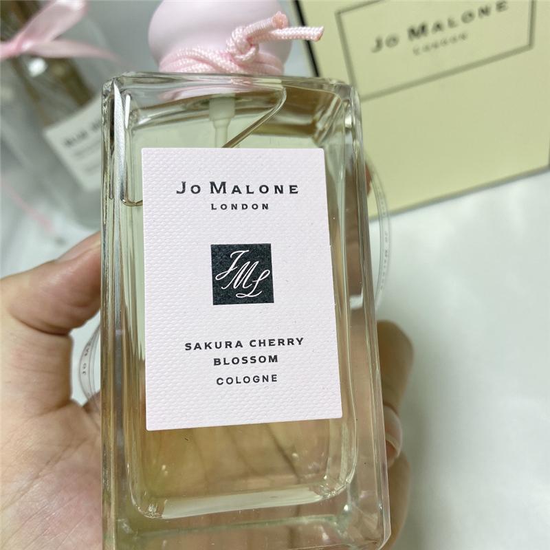 

Premierlash Jo malone london Lasting Fragrances Attractive fragrance pink bottle Women perfume 100ml SAKURA CHERRY BLOSSOM cologne high quality fast delivery