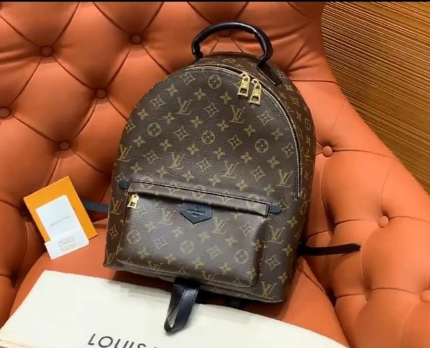 

588 LV LOUIS MONOGRAM BACKPACK BIG Shoulder Bags Women Leather Handbags MICHAEL Messenger Bags Tote Purse M41562 VITTON, Red;black