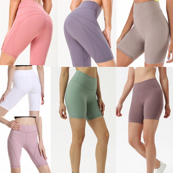 

20+ colors yoga women leggings shorts high waist womens workout gym wear lu 68 solid color sports elastic fitness lady overall tights short W5HQ#