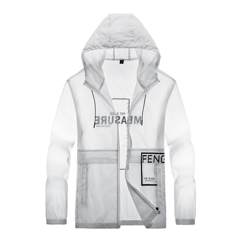 

New couple youth student skin hooded outdoor lightweight sunscreen men's fishing clothes thin, Black