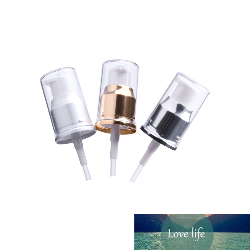 

20/410 gold silver press pump for PLASTIC glass bottle lotion emulsion foundation serum skin care cosmetic packing