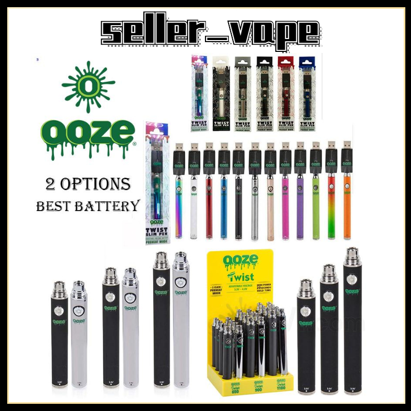 

2021 OOZE Slim TWIST Battery 320 mAh + Smart USB VS Brass Knuckles VERTEX LAW
