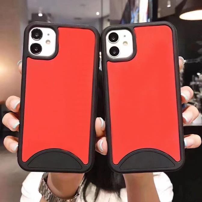 

Fashion Designers Sneakers Phone Cases for iPhone 11 Pro 12 Mini 7 plus 8 X XR XS Max Designer Silicone Case Coque, Red