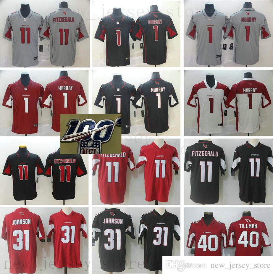 

Stitched 100th StitchedArizonaCardinalFootball Jersey Man 1 KylerMurray 11 LarryFitzgerald 31 DavidJohnson 21 PatrickPeterson 40 PatTillman, As the picture