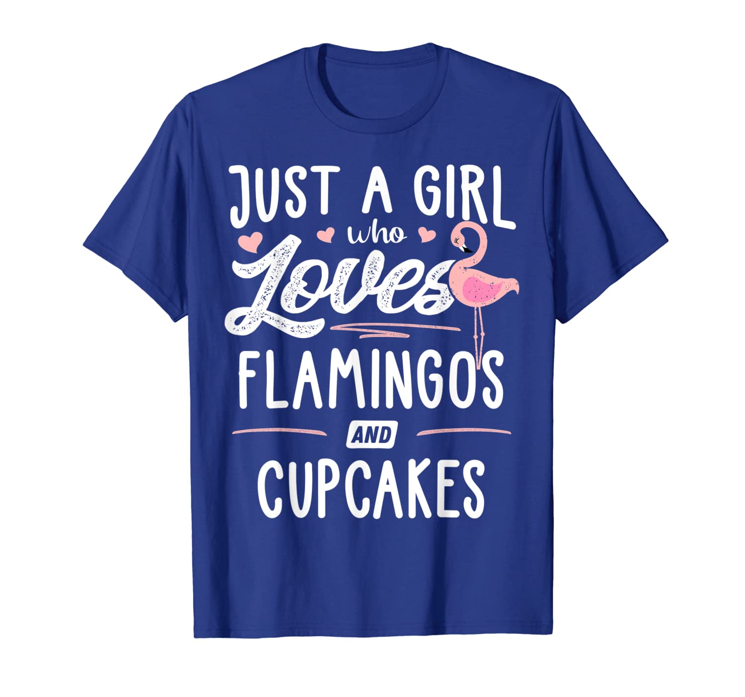 

just a girl who loves flamingos and cupcakes gift flamingo t-shirt, White;black