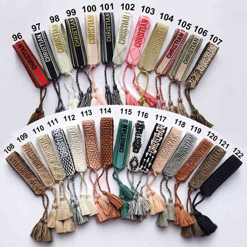 Souvenirs Woven Bracelet 2021 Cd Letter Embroidered Braided Tassel Hand Rope Creative Trinket-image-719533771