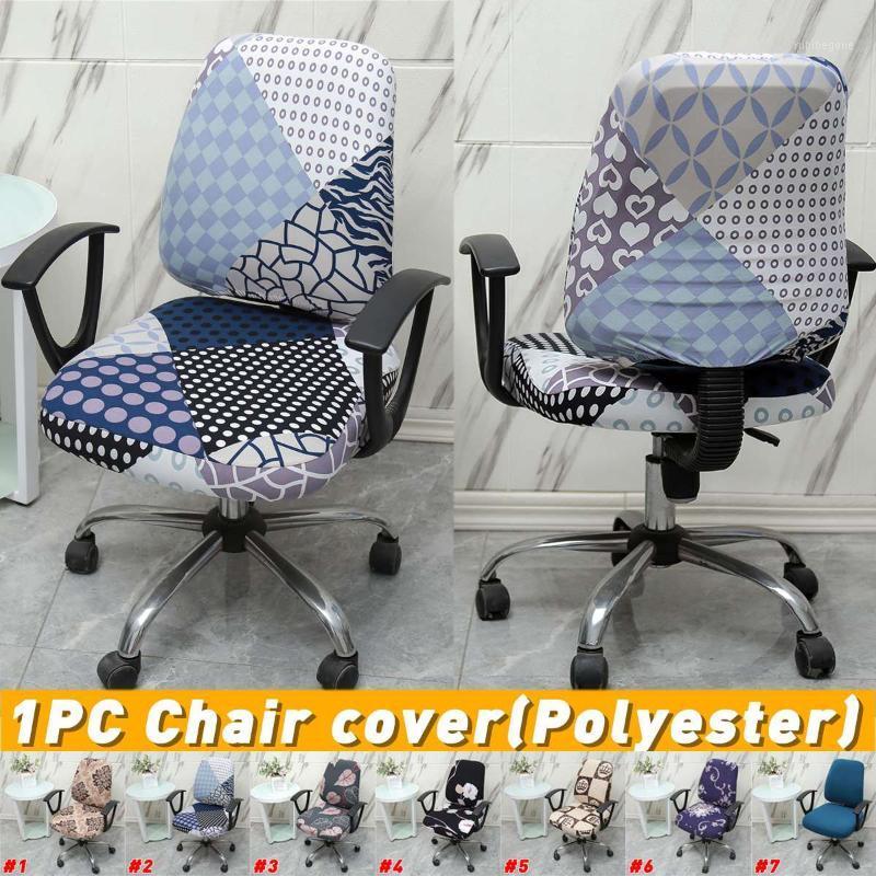 

Waterproof Office Chair Cover Elastic Armchair Seat Rotating Lift Computer Slipcover Strech Protector