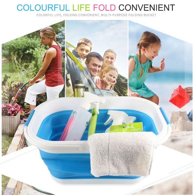 

Silicone Water Bucket Foldable Portable Outdoor Travel Camping Hiking Fishing Storage Container Drinking Picnic BBQ Barrel Bags