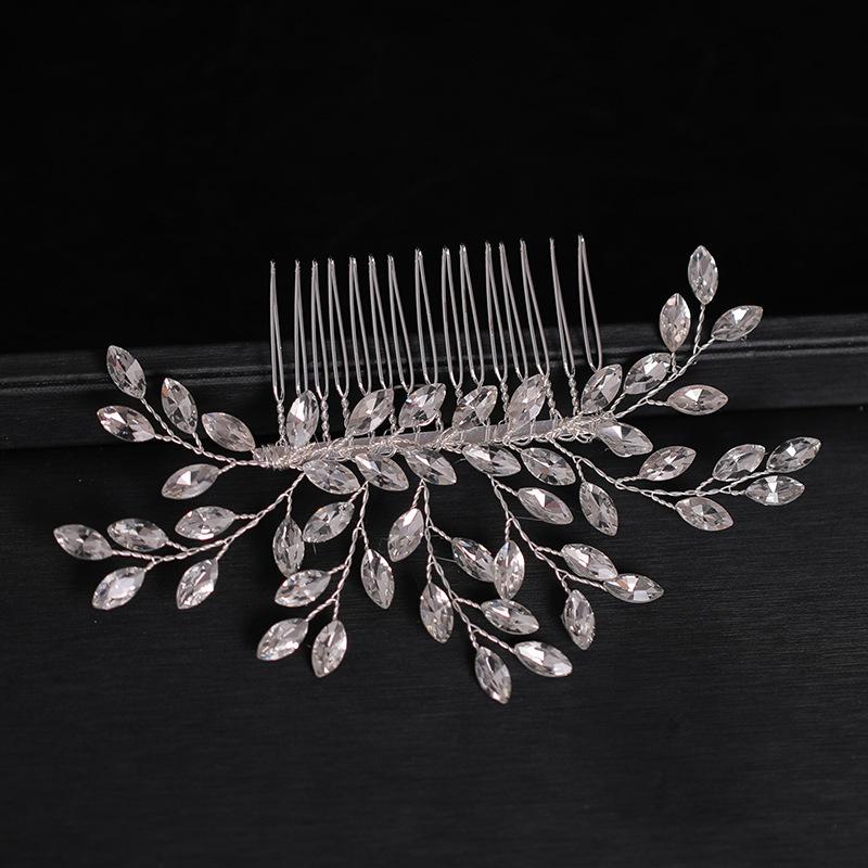 

Hair Clips & Barrettes Handmade Simple Hairpin Rhinestone Personality Headwear Women Bride Ornaments Jewelry NOV99, Golden;silver