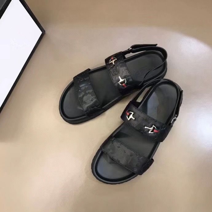 

2021 top Quality Luxury designers Slippers Men Flip Flops Sandals genuine leather Slides Summer Fashion Flat sandal 38~45 size mjjj001, Black