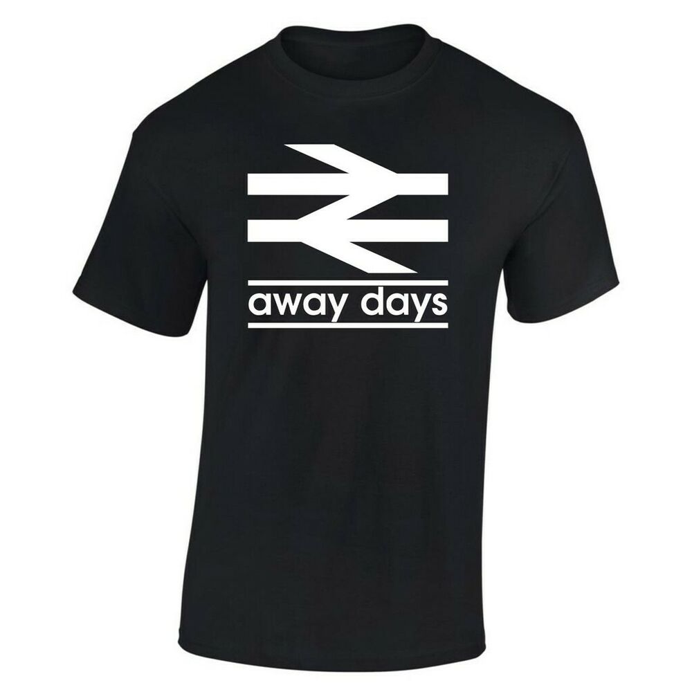 

Away Days Mens T Shirt Unisex Funny Top Football Soccer Size M-5XL, White;black