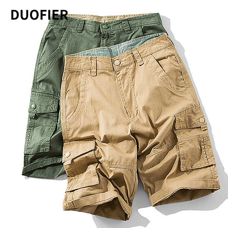

Cotton Camouflage Mens Cargo Shorts Summer Multi-pocket Casual Loose Outdoor Man Military Plus Size No Belt 210603, Rftf1566mc khaki