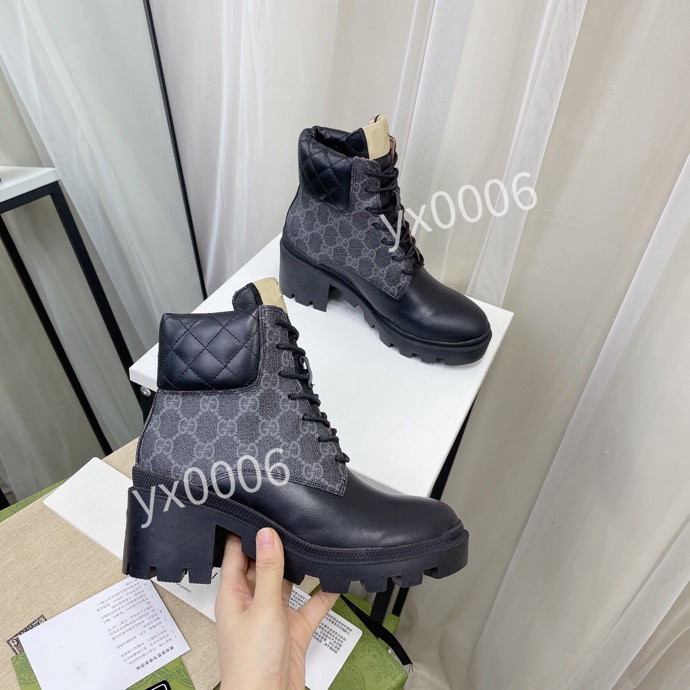 

2021 Classic Mens Womens boots Black white Red Navy Vintage shoes platform Smooth Leather lace Boot winter ly211120, 01