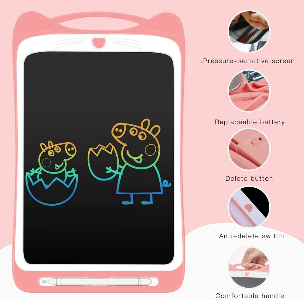 

Cartoon Children's Doodle Painting Practice Arithmetic Notepad Smart Big Screen Handboard Size 12 Inch Children's Gifts
