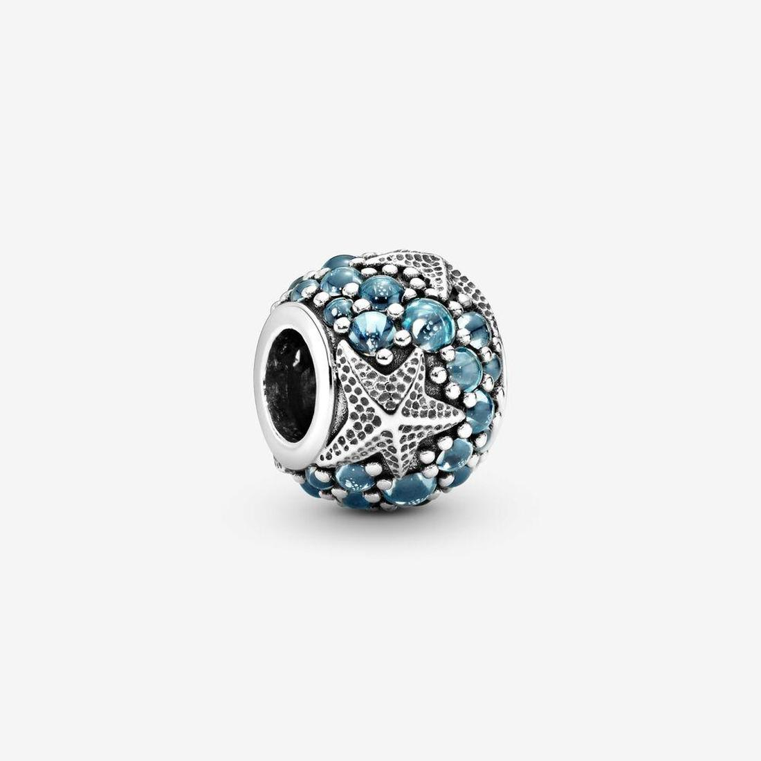 

Authentic 925 Silver Beads Bracelets Pave Ocean and Starfish Charm Slide Bead Charms Fits European Pandora Style Jewelry Bracelets Murano, Bronze;silver