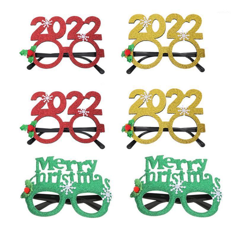 

Party Decoration 6Pcs Year Eyeglasses Funny Creative Glasses Decor Costume Prop Christmas