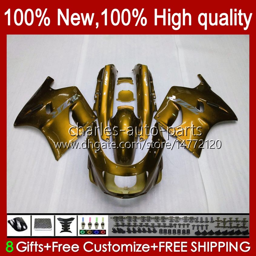 

Body For KAWASAKI NINJA ZX-11 R ZZR-1100 ZX-11R ZZR1100 ZX 11 R 11R ZX11 R 30HC.143 metal golden ZZR 1100 CC 1996 1997 1998 1999 2000 2001 ZX11R 90 91 92 93 94 95 Fairing Kit, No. 2