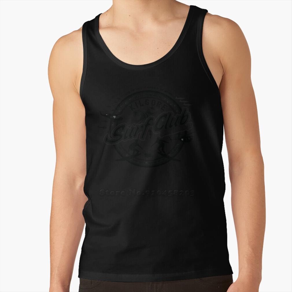 

kilgore surf club summer sleeveless undershirt tank running vest apocalypse now vietnam captain, White;black