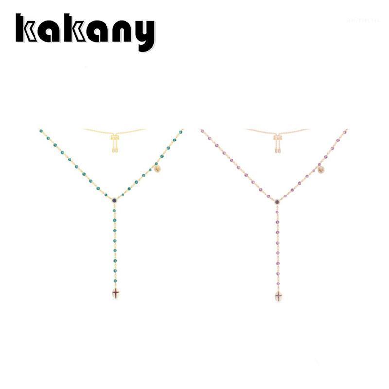 

Fashion Charm Pendant Original 1: 1 High Quality Adjustable Necklace With Lady Monaco Jewelry Logo Chains, Silver