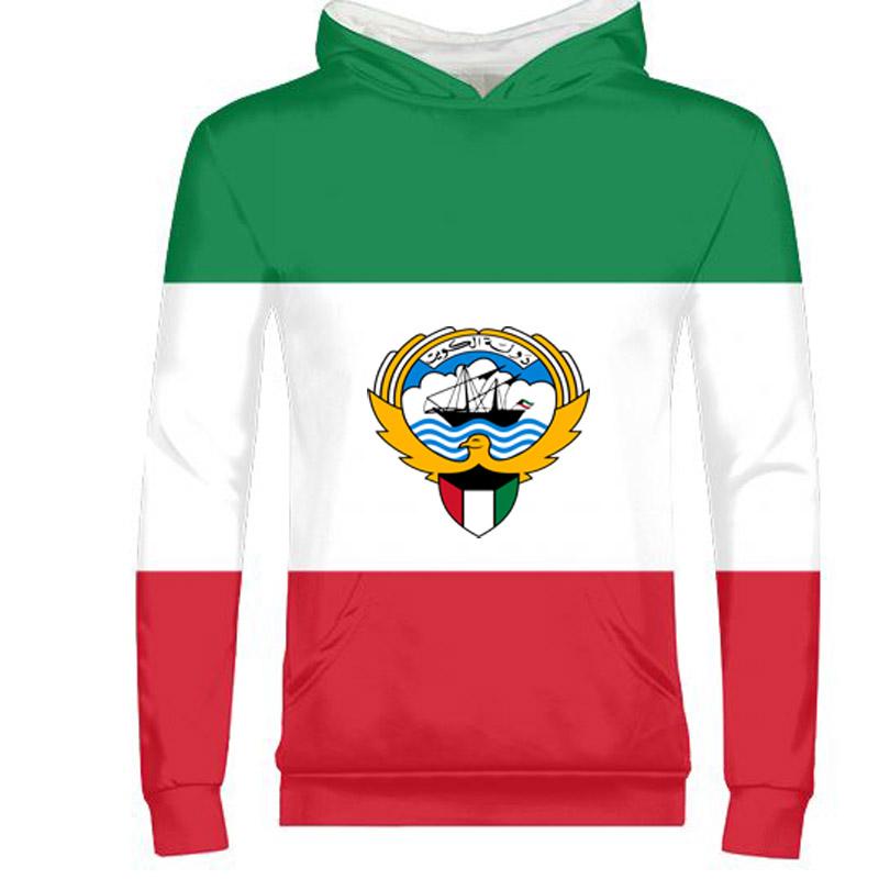 

Men' Hoodies & Sweatshirts KUWAIT Male Custom Made Name Number Kwt Zipper Sweatshirt Nation Flag Kw State Kuwaiti Arabic Arab College Print, 1001