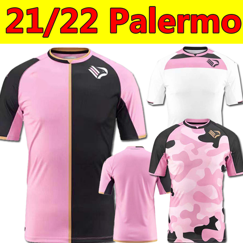 

Custom 2021 2022 Palermo FC Soccer Jerseys BRUNORI Fabio Grosso Andrea Barzagli Cristian Paulo Dybala Zaccardo Luca Toni Edinson Cavani 21/22 men football shirt S-2XL, Balemo 21-22 third