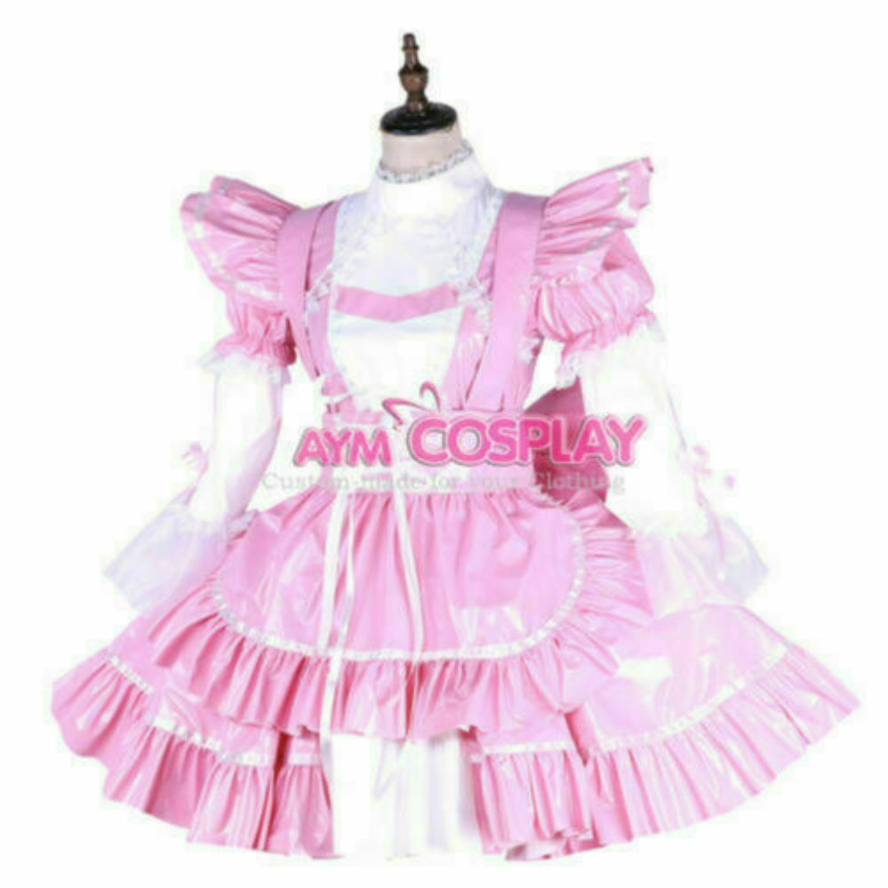 PVC sissy maid dress  cross dressers Tailored-made 