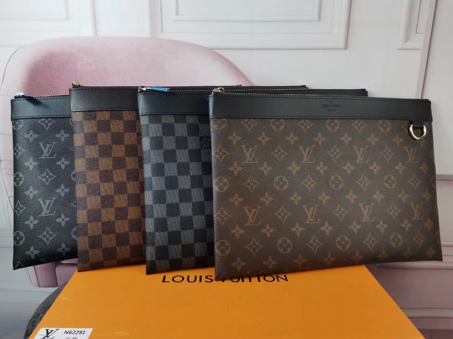 

2021 LV Louis Vitton Pochette Apollo Clutch Bags Designers Luxurys Wallets Men/Women Fashion Bag Business Casual Coin Purses Famous