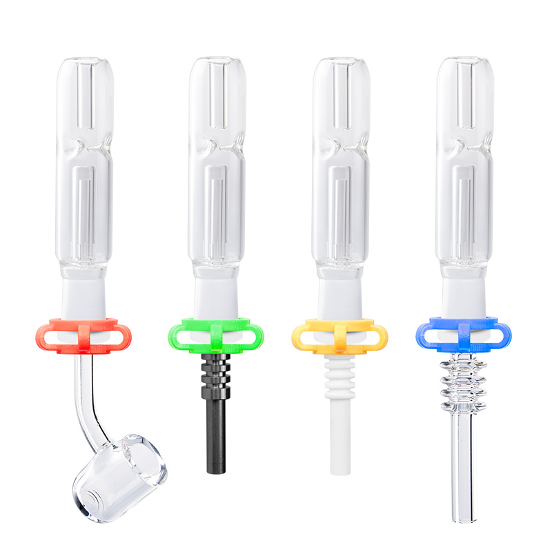 

Vaping_Dream CSYC NC007 Hookah Glass Pipes 10mm 14mm 18mm Smoking Pipe Titanium Quartz Ceramic Nail Tip In-Line Water Perc Bong