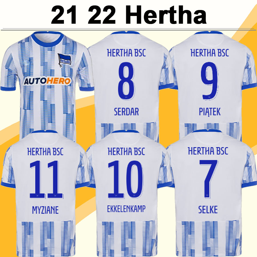 

21 22 Hertha PIATEK TOUSART BOYATA Mens Soccer Jerseys TORUNARIGHA SERDAR SELKE DARIDA STARK Home Away Football Shirts Short Sleeve, Qm6075 21 22 home no patch