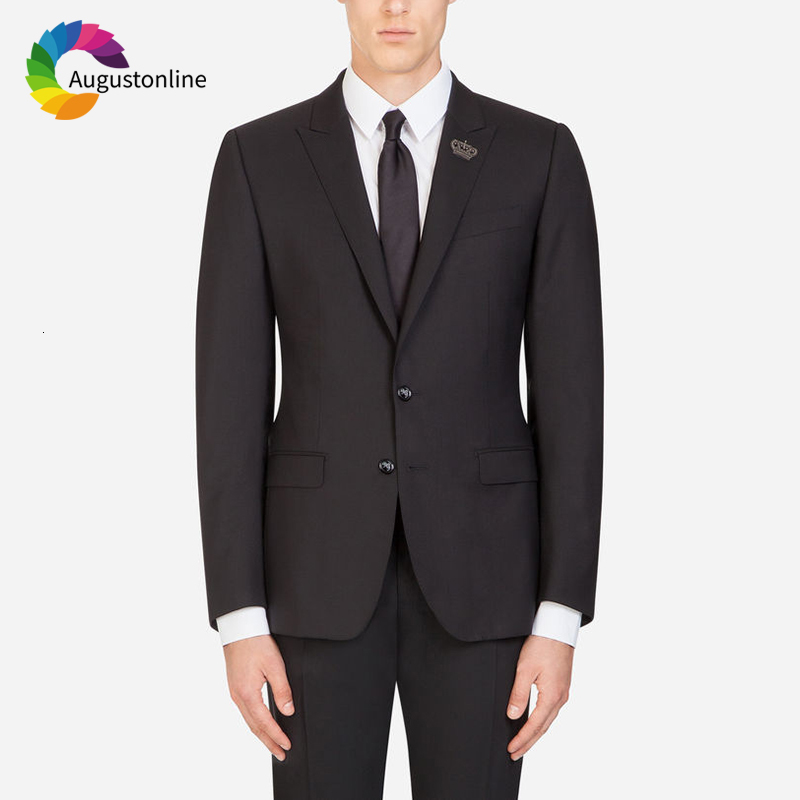 

Men's Suits & Blazers Slim Fit Black Men For Wedding Business Bridegroom Smart Casual Costume Prom Tuxedo Best Man Blazer Jacket+P, Royal blue