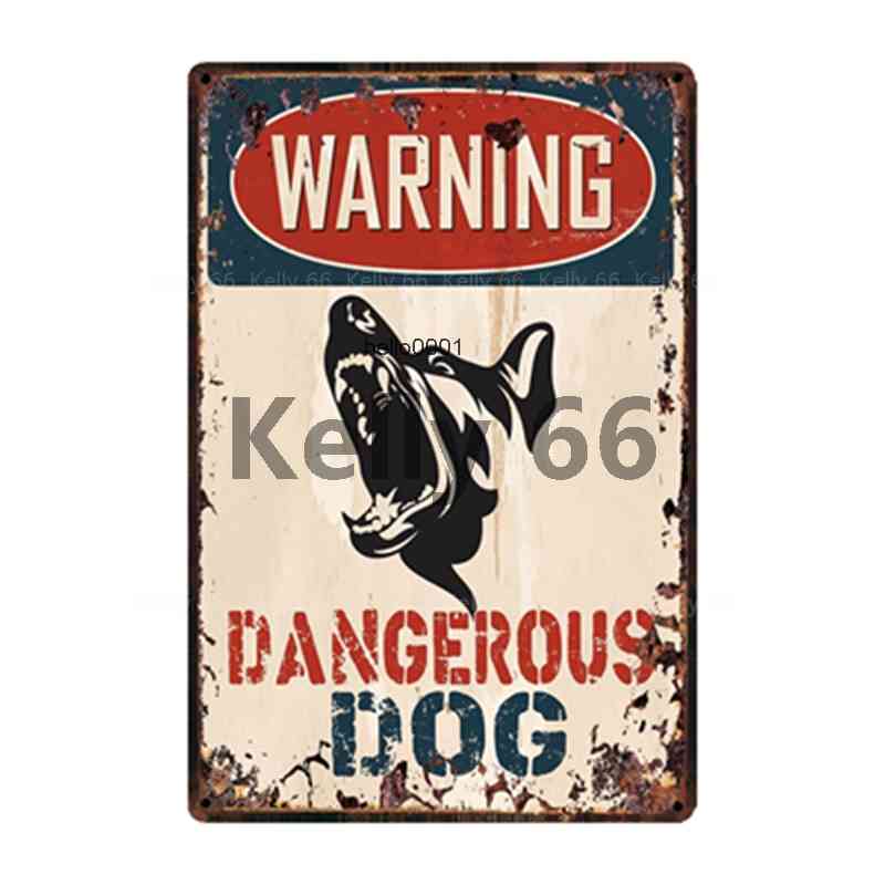 

Kelly66 Pets Warning Dog Rule Life Is Better With A Doberman Metal Sign Home Decor Bar Wall Art Painting 20*30 CM Size DG-26