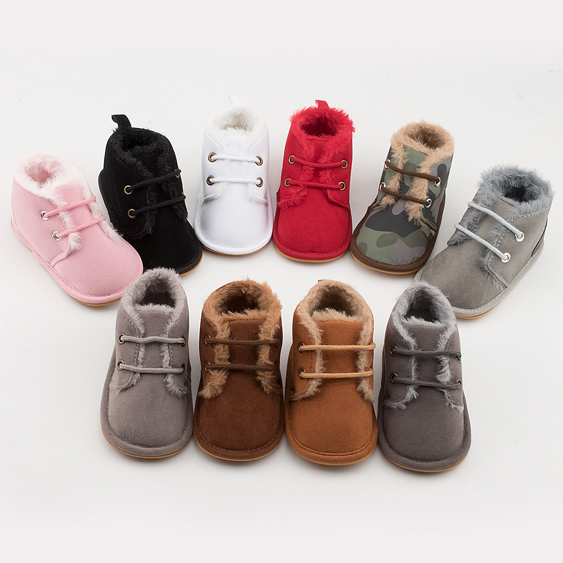 

New Snow Baby Booties First Walkers designer shoes kids Boy Girl boots Crib Sneakers Winter Warm Cotton Anti-slip Sole Newborn Toddler Shoe