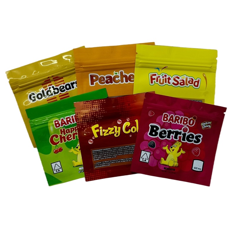 

mylar bag edibles packaging gummies sour plastic packing bags for dry flower pouch package airheads starburst cheeries