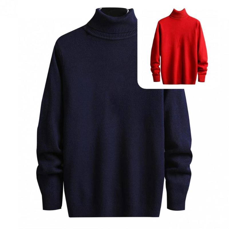 

Men's Sweaters Simple Wear-resistant Elastic Winter Sweater For Home Male, White;black
