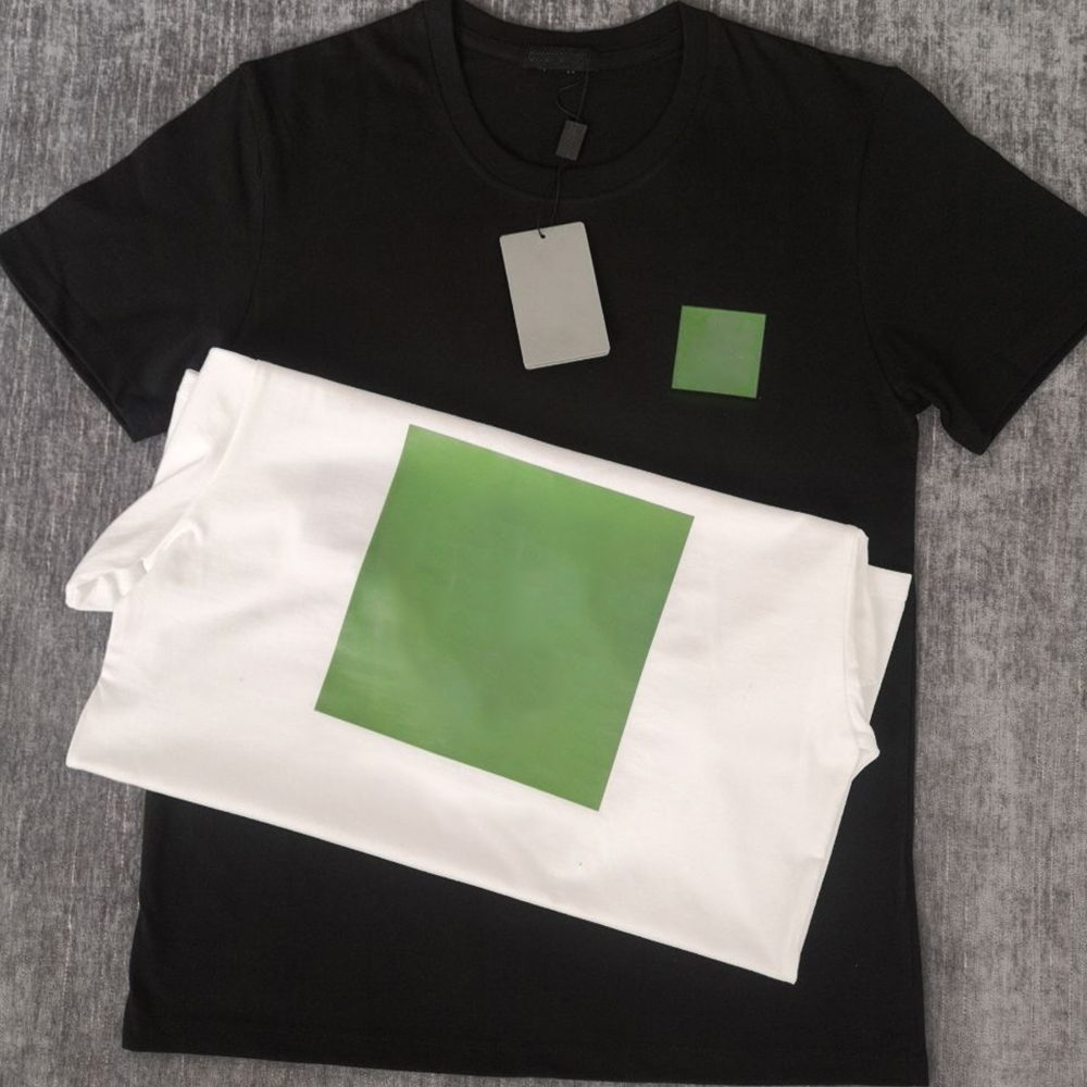 

2021 Summer mens t shirt Pure Cotton Round Neck Black and White Printed Designer Top Couple Clothing, White;black