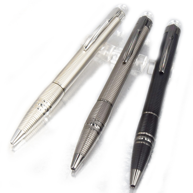 

PURE PEARL Crystal head Fountain/Rollerball/Ballpoint pen quality Luxury White star Carbon barrel Classic Stationery with Serial Number+Gift Refills & Plush Pouch