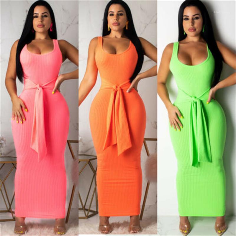 

Women' Jumpsuits & Rompers 2021 Women Summer Bandage Sleeveless Evening Party Casual Long Jumpsuit, Green