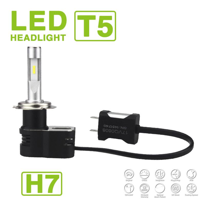 

Car Headlights 1 Set H1 H4 H7 H8 H9 H11 9005 906 9012 Turbine T5 LED Headlight 60W 9600LM CSP Chips All-in-one White 6000K Auto Lamps Bulbs