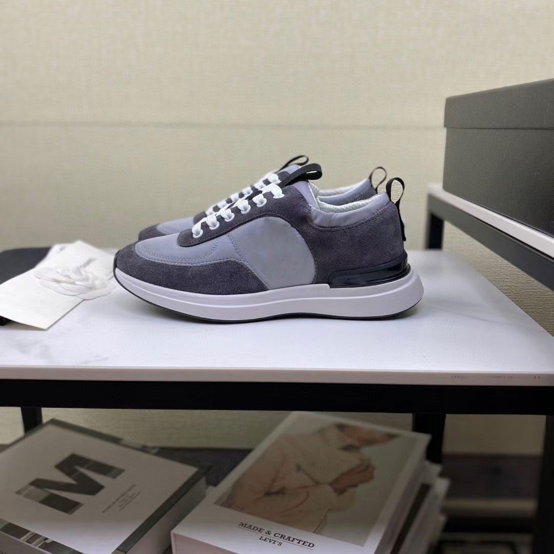 

Designer luxury sports shoes brand men's and women's reflective casual shoes party velvet calf mixed fiber multicolor outdoor top, Black